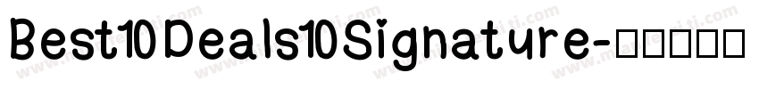 Best Deals Signature字体转换